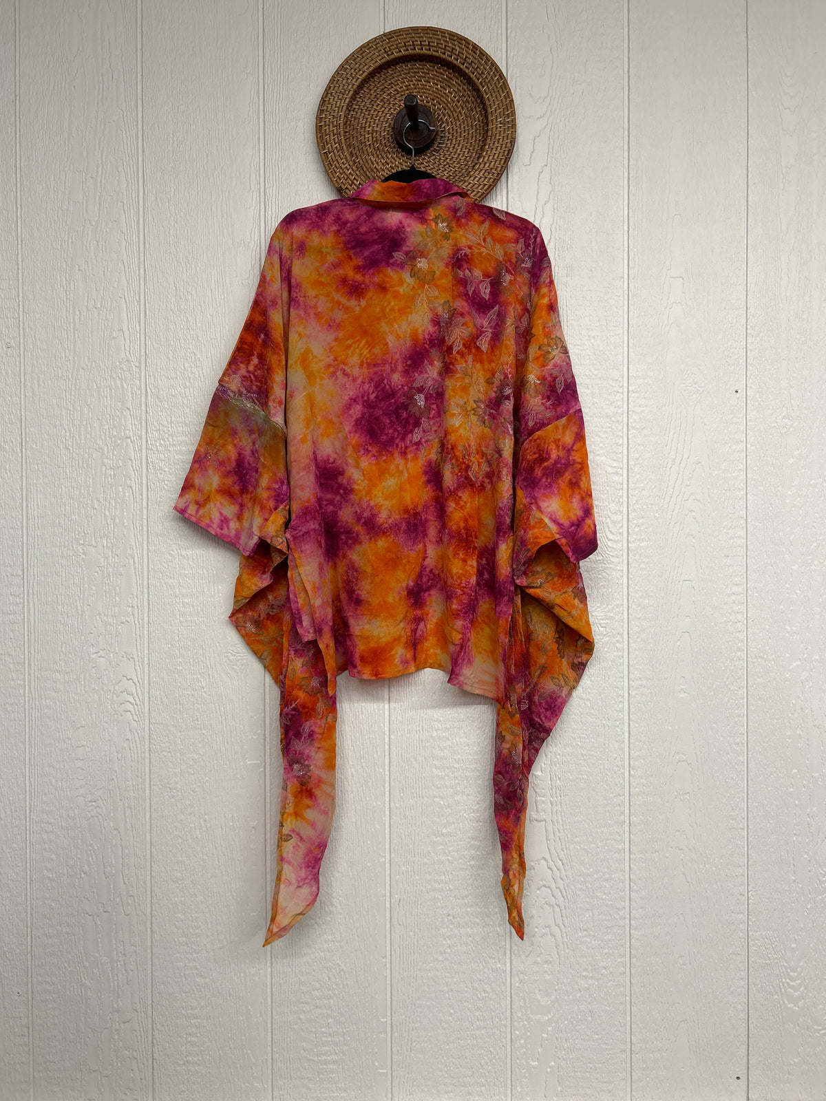 Crepe Sari Summer Nirvana Button Down 0626 140