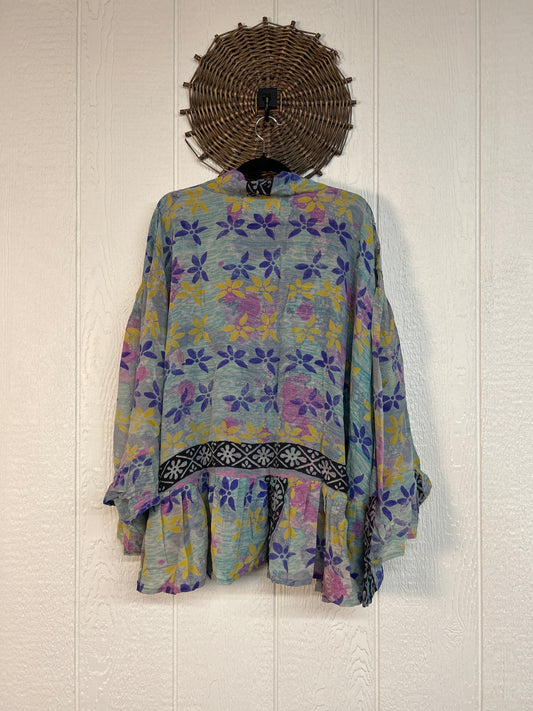 Crepe Sari Wild Rose Top 1026 051