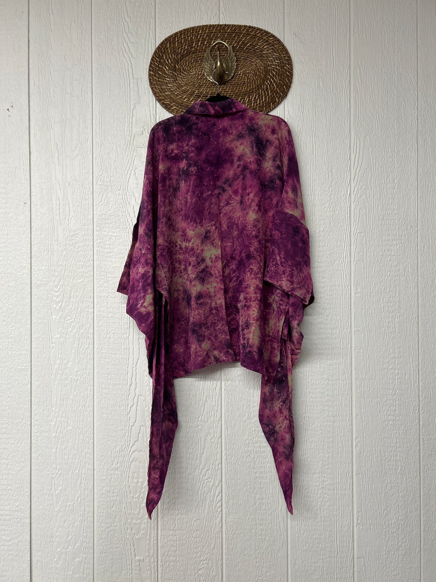 Crepe Sari Summer Nirvana Button Down 0626 044
