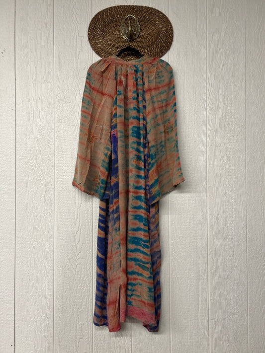 Crepe Sari Woodstock Duster Dress 0226 011