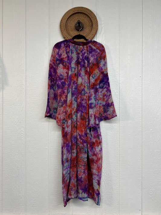 Crepe Sari Woodstock Duster Dress 0226 255