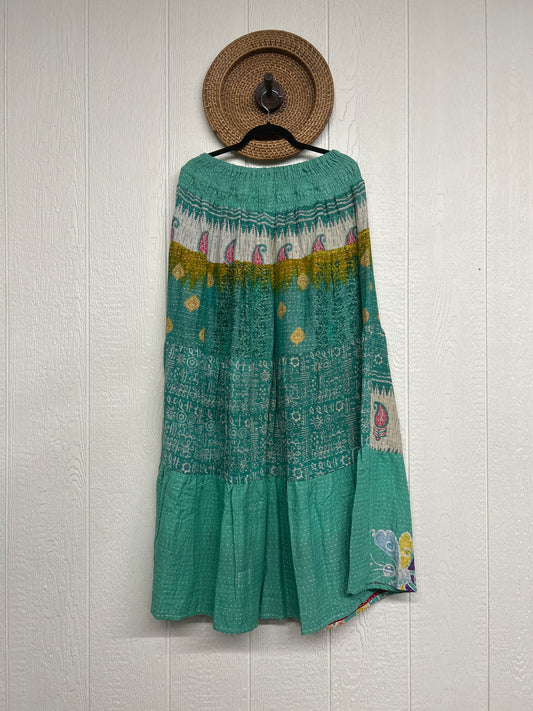 Pareo Kantha Lotus Maxi Skirt 0826 097