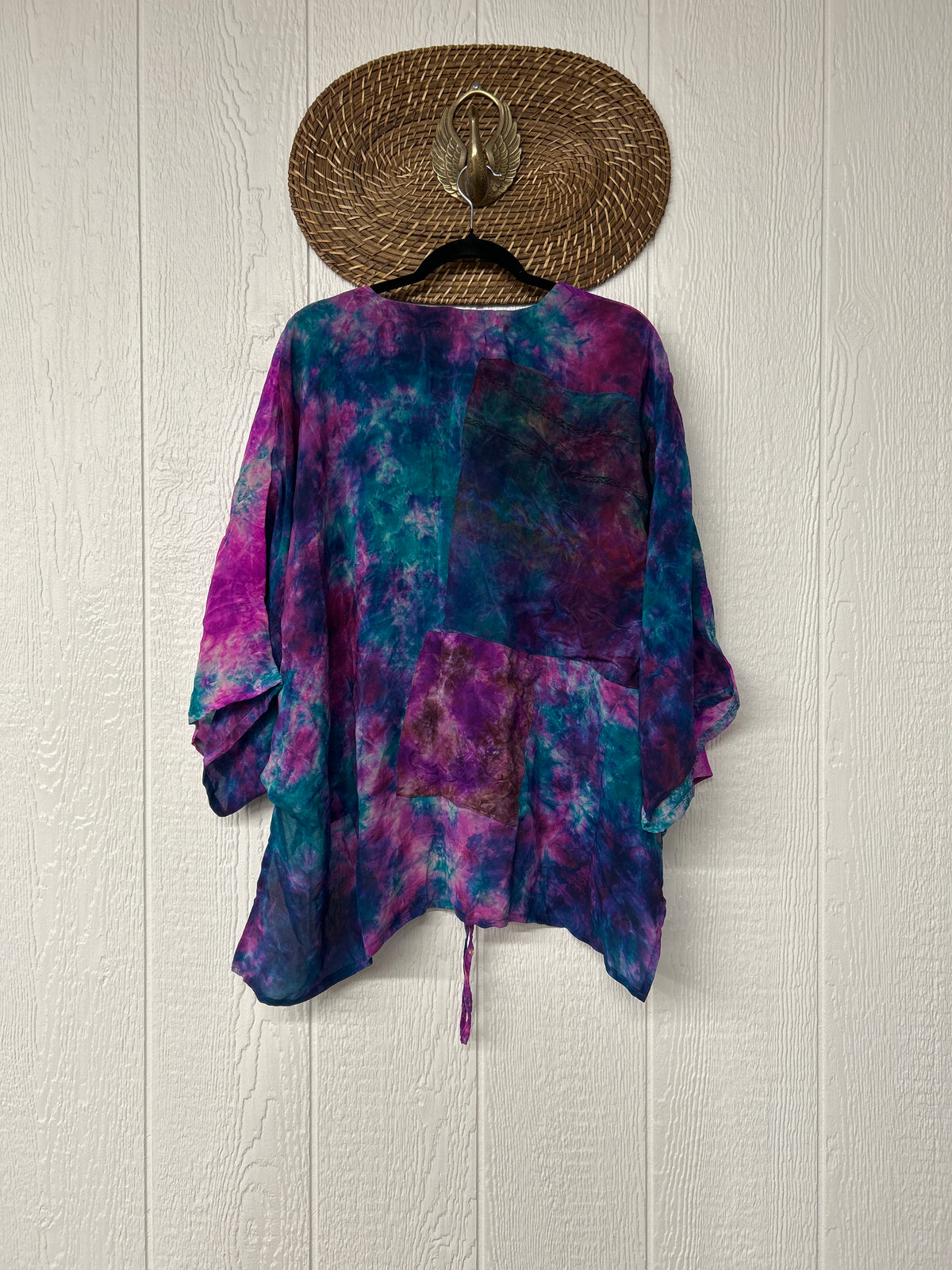 Crepe Sari Hi Lo Butterfly Top 0726 232