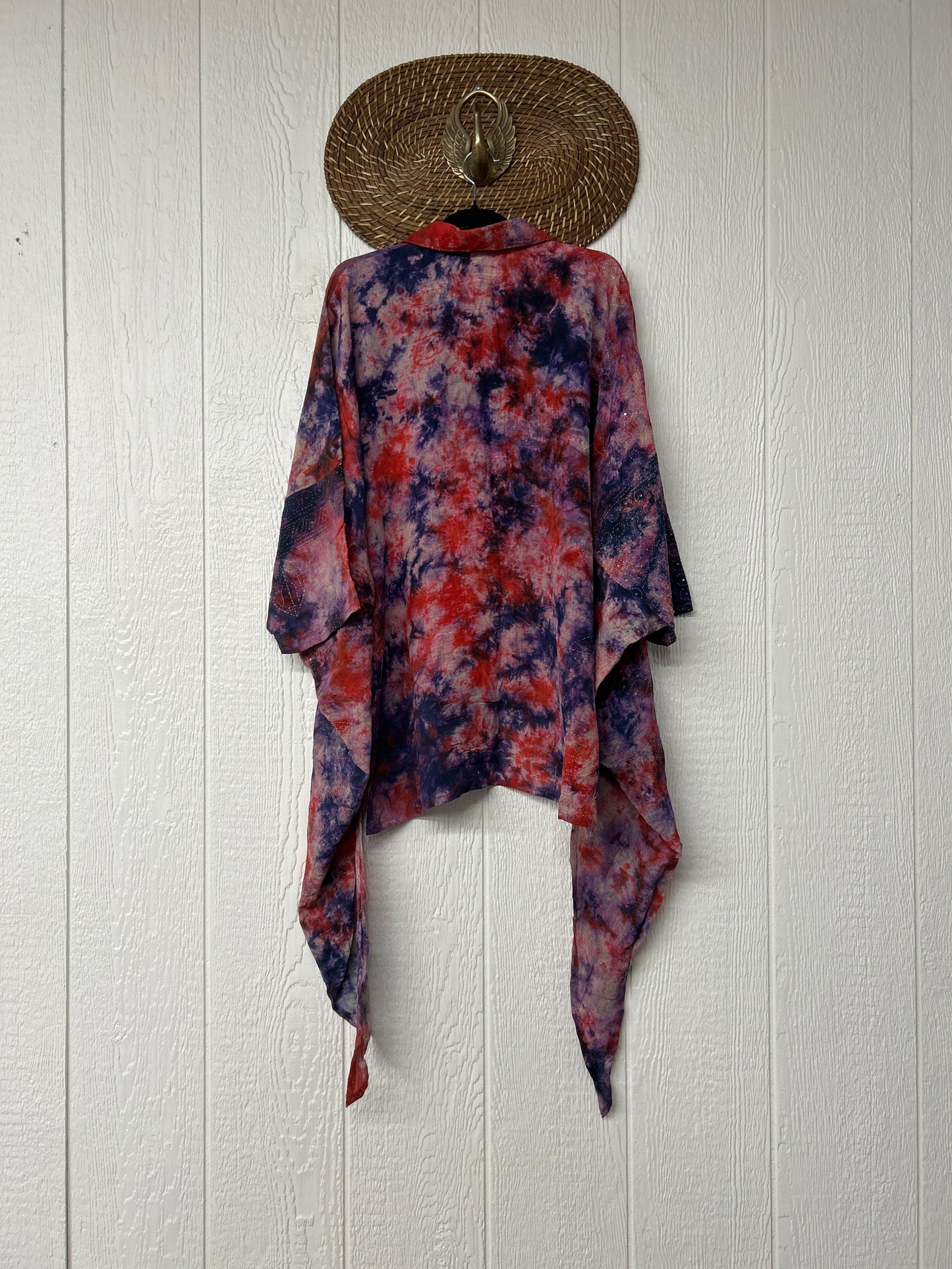 Crepe Sari Summer Nirvana Button Down 0626 017