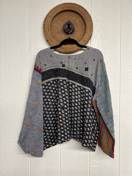 Pareo Kantha Wanderer Pocket Crop Top 0226 097