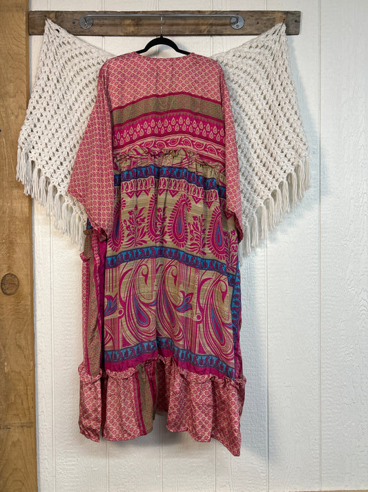 Rasgulla Sari Rhiannon Kimono 0826 025