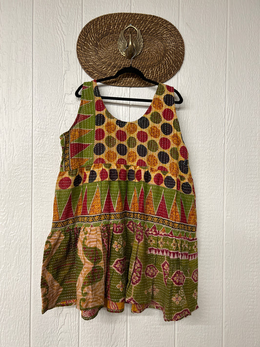 Kantha Meadow Mini Dress 0625 221