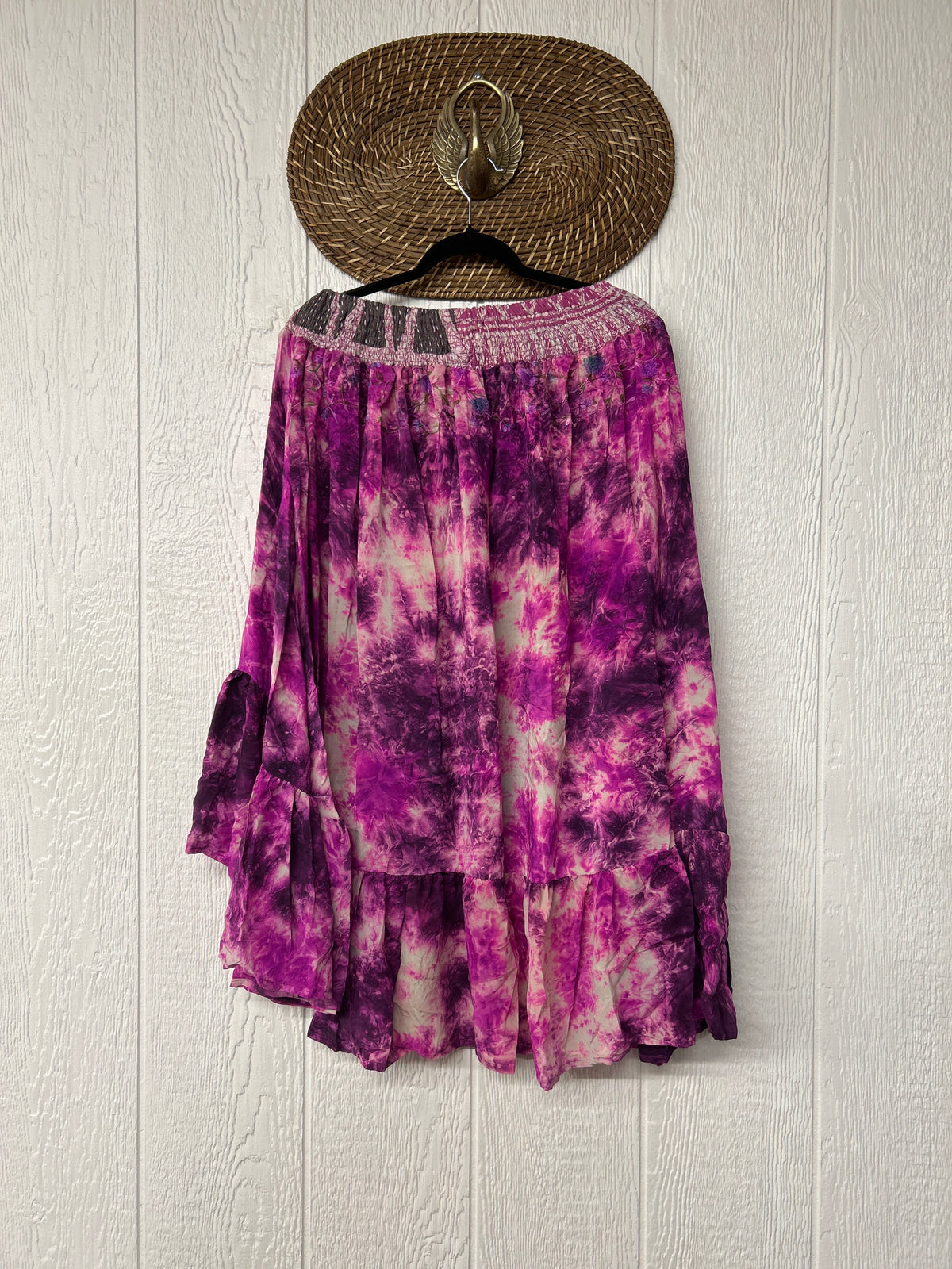 Crepe Sari Dahlia Skirt 1026 079
