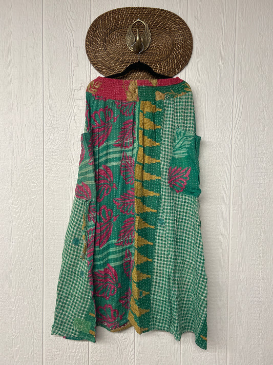 Pareo Kantha Butterfly Cargo Skirt 0426 114