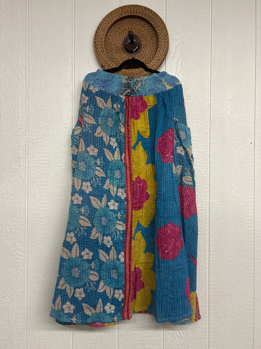 Pareo Kantha Butterfly Cargo Skirt 0426 193