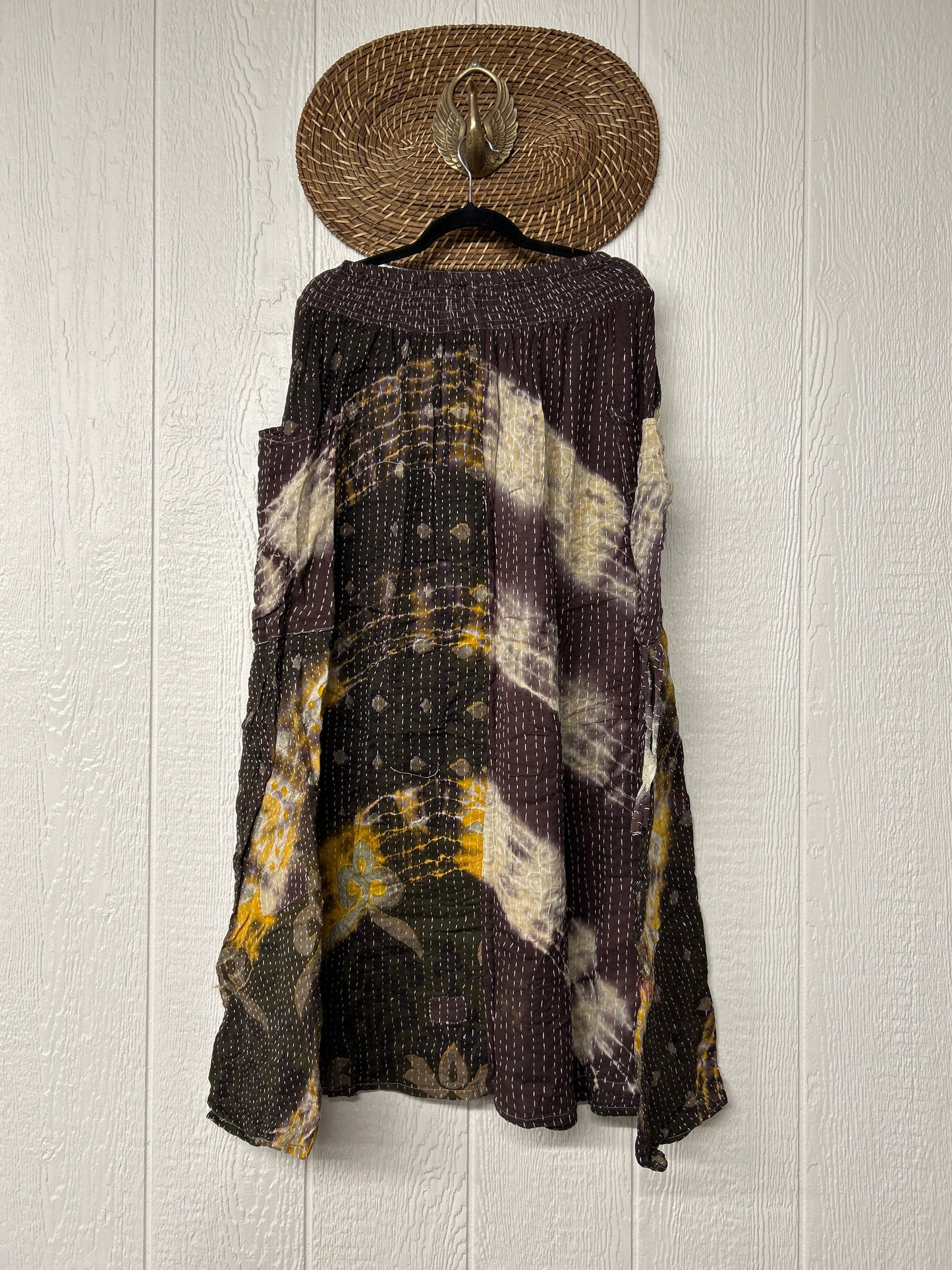 Pareo Kantha Butterfly Cargo Skirt 0526 014
