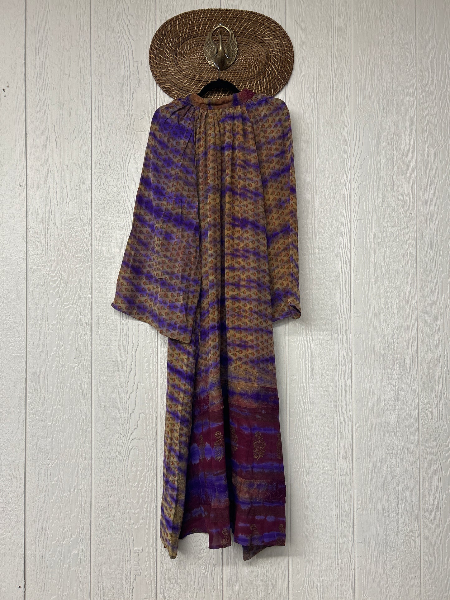 Crepe Sari Woodstock Duster Dress 0226 072