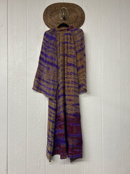 Crepe Sari Woodstock Duster Dress 0226 072