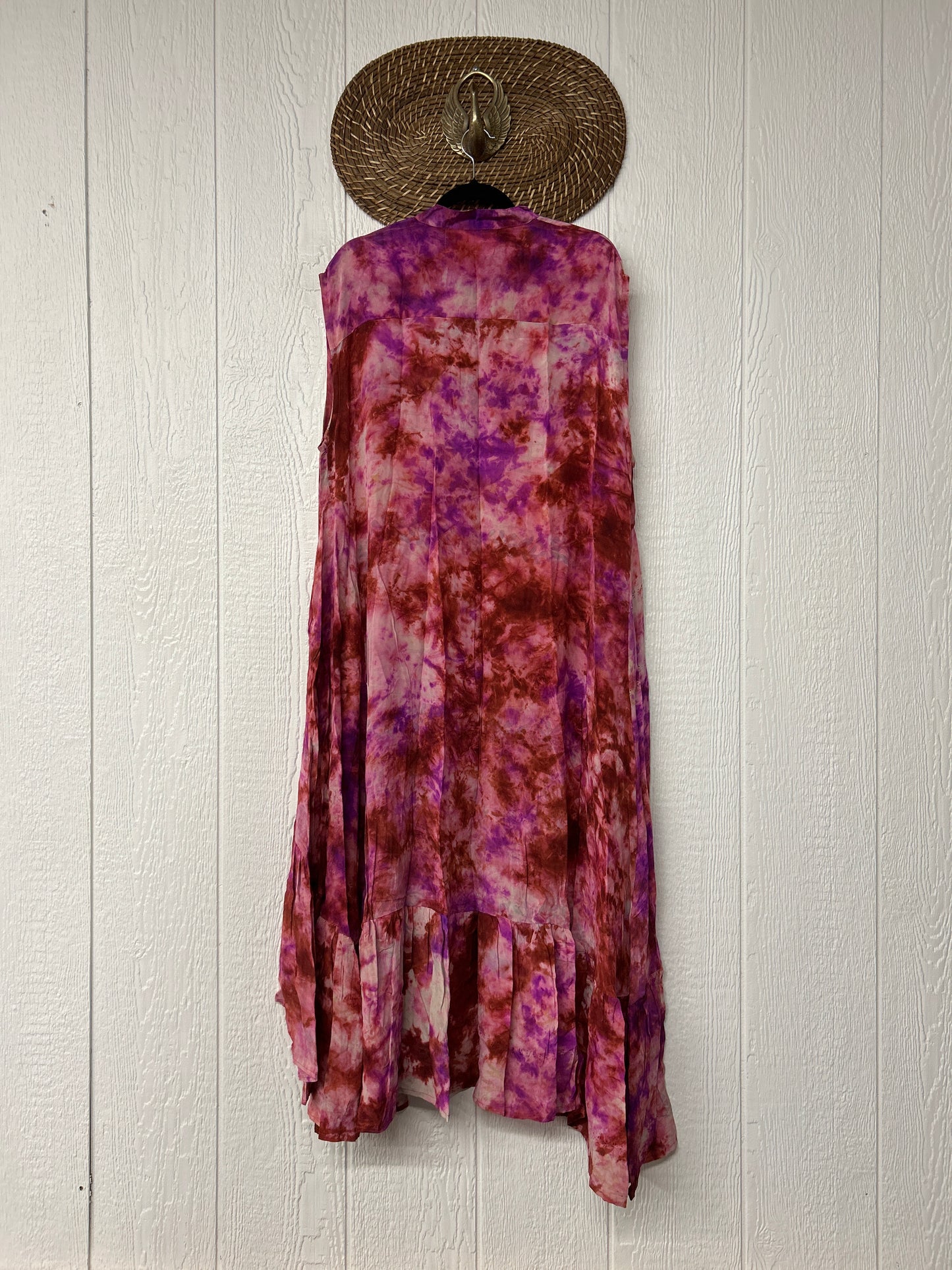 Crepe Sari Summer Dahlia Duster 0726 051