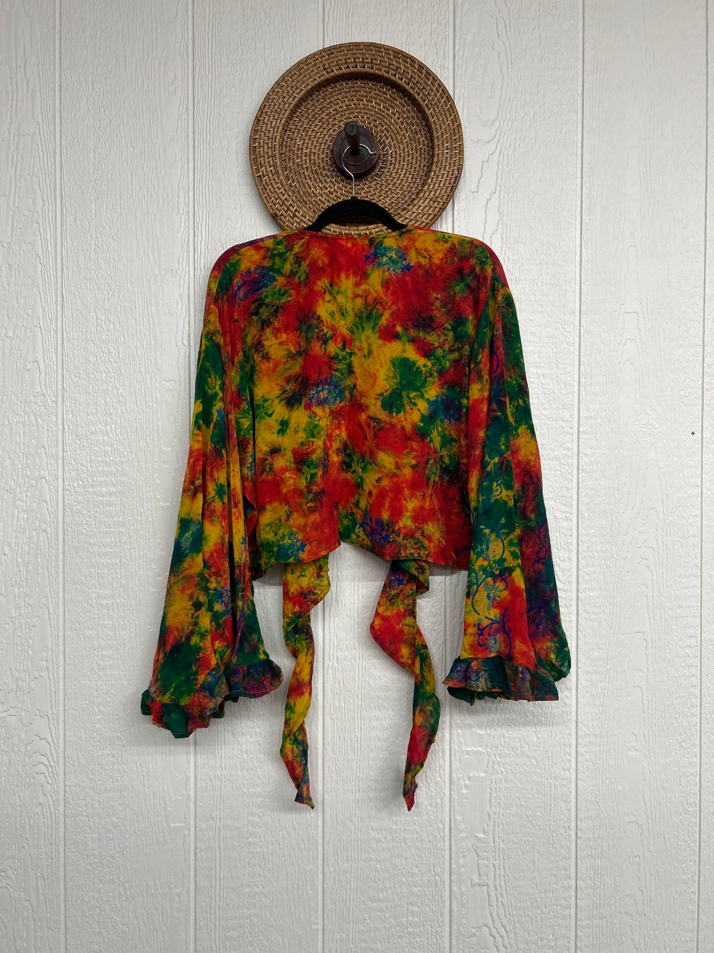 Crepe Sari Zeppelin Crop Shrug 0426 033