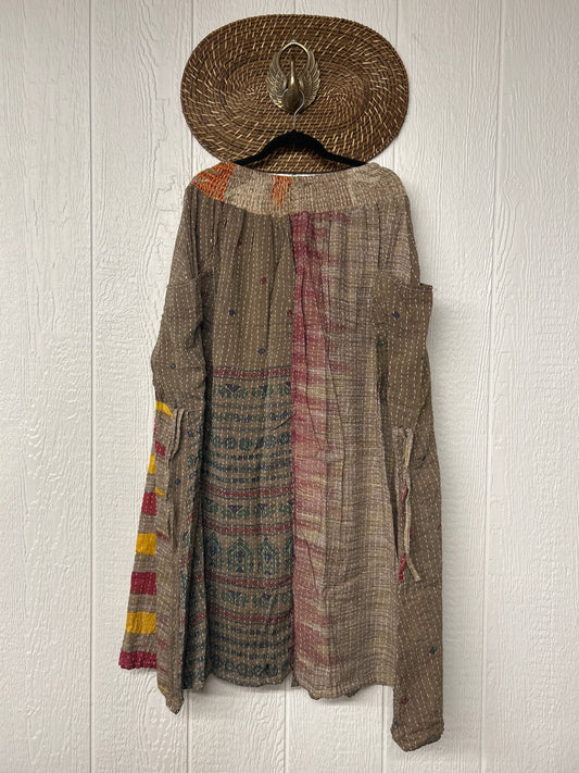 Pareo Kantha Butterfly Cargo Skirt 0426 096