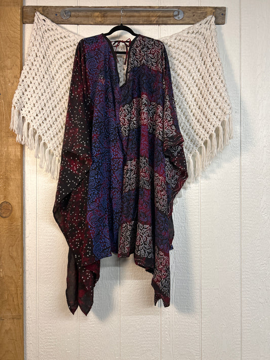 Crepe Sari Orchid Kimono 0626 189