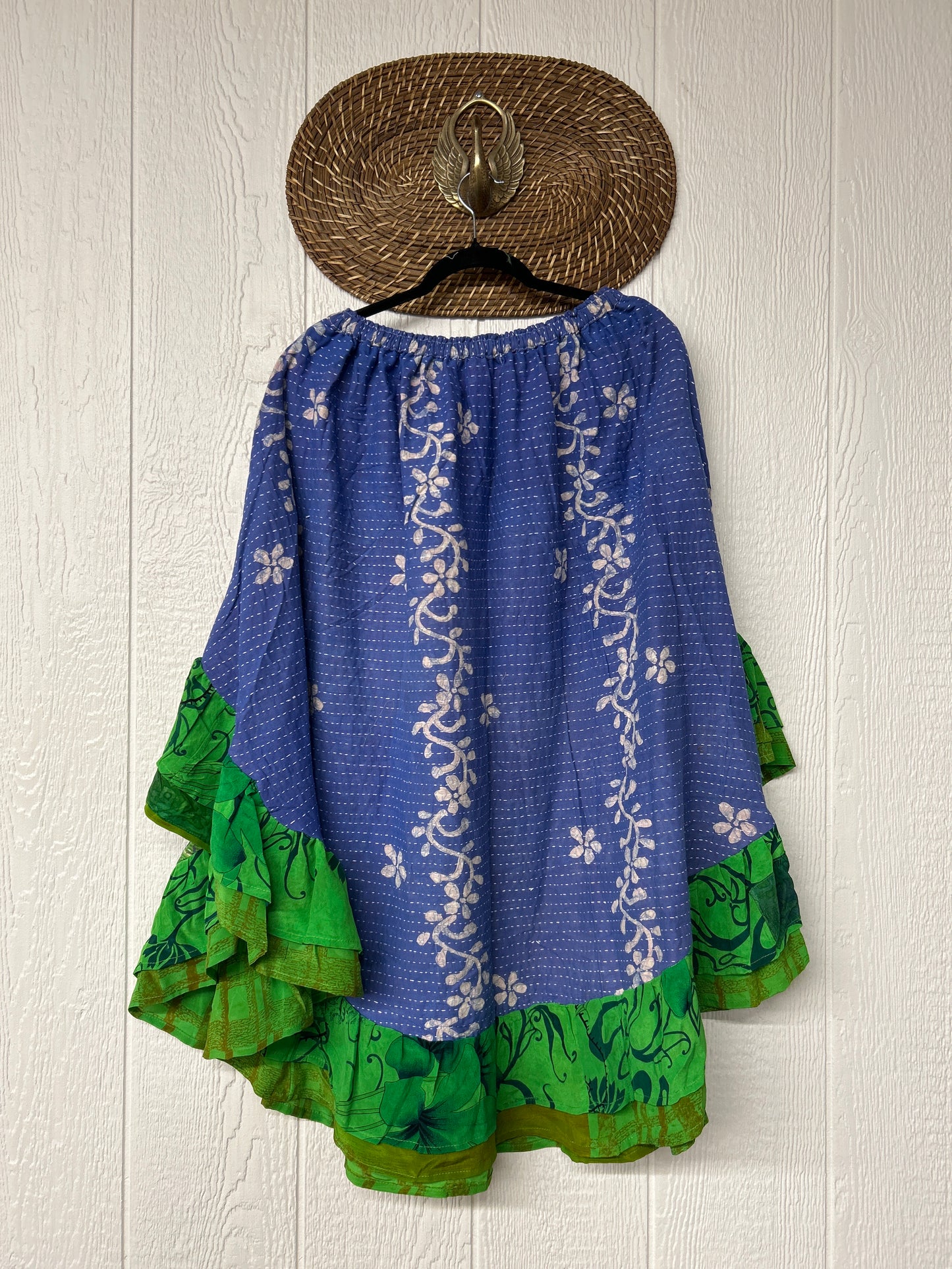 Pareo Kantha Wild Rose Skirt 0426 227