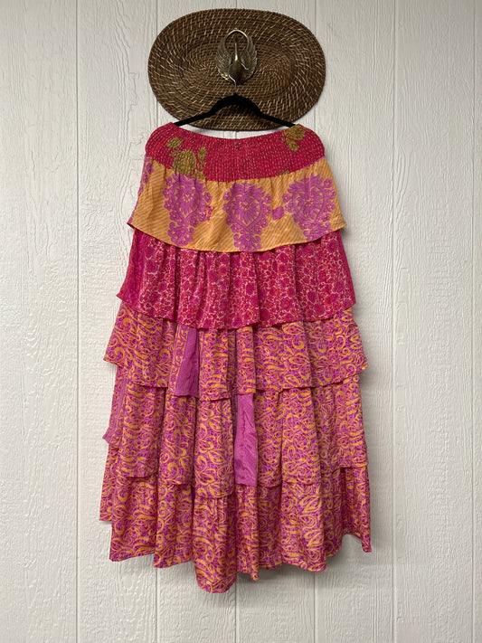 Rasgulla Sari Venus Ruffle Maxi 1125 046