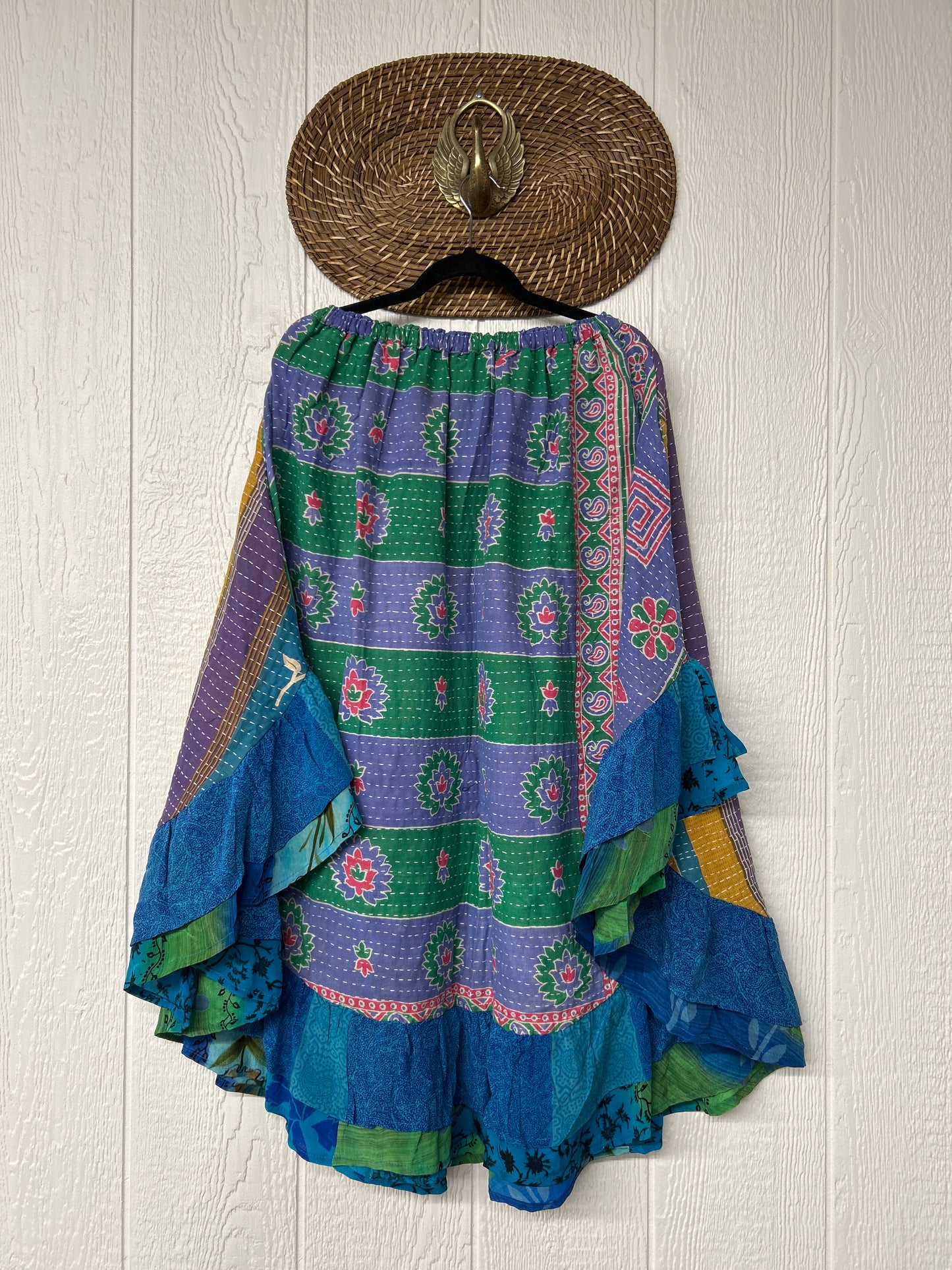 Pareo Kantha Wild Rose Skirt 0426 191