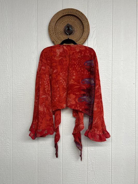 Crepe Sari Zeppelin Crop Shrug 0426 081
