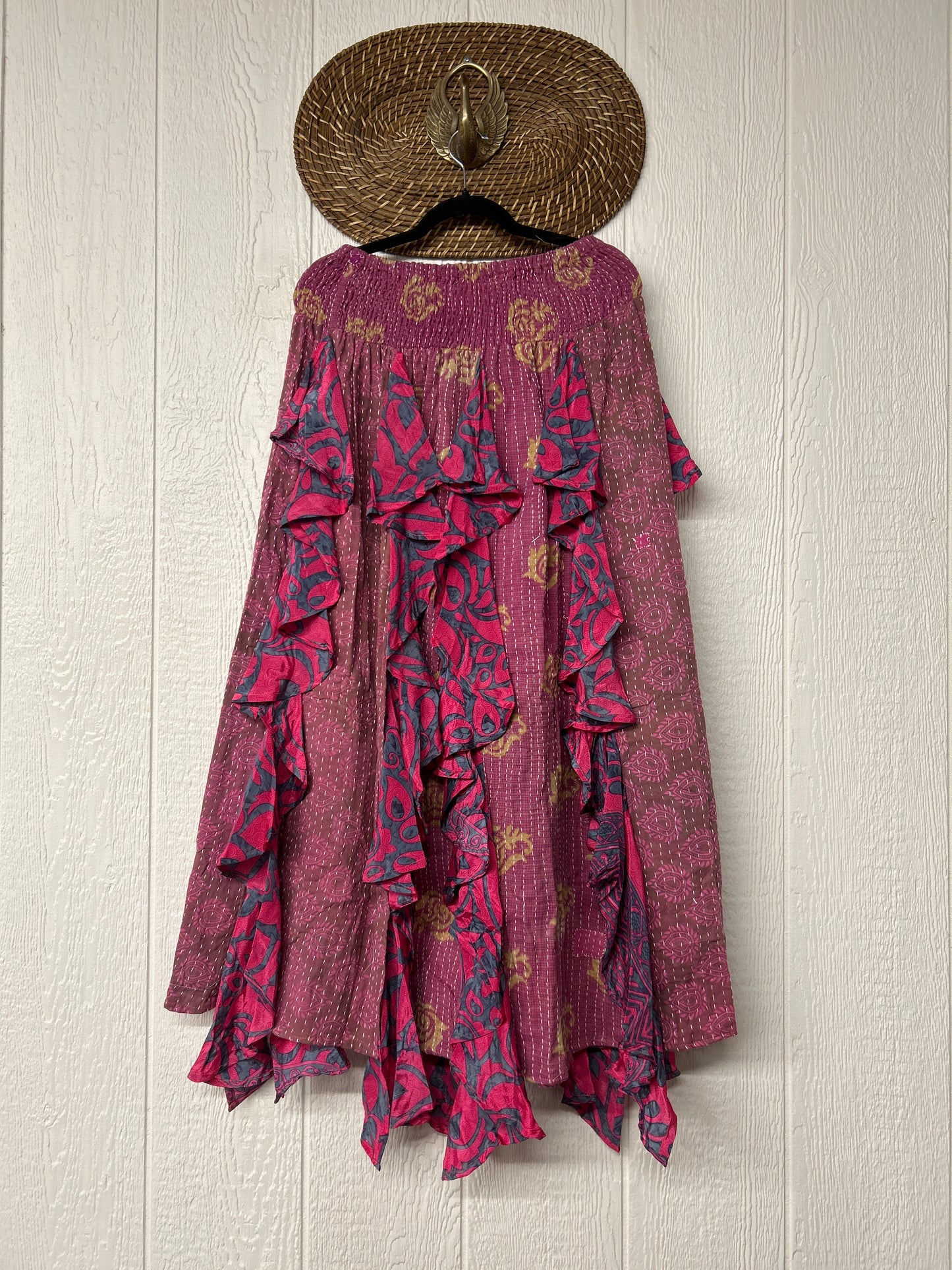 Pareo Kantha Willow Maxi Skirt 0826 154