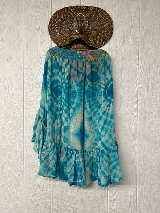 Crepe Sari Dahlia Skirt 1026 094