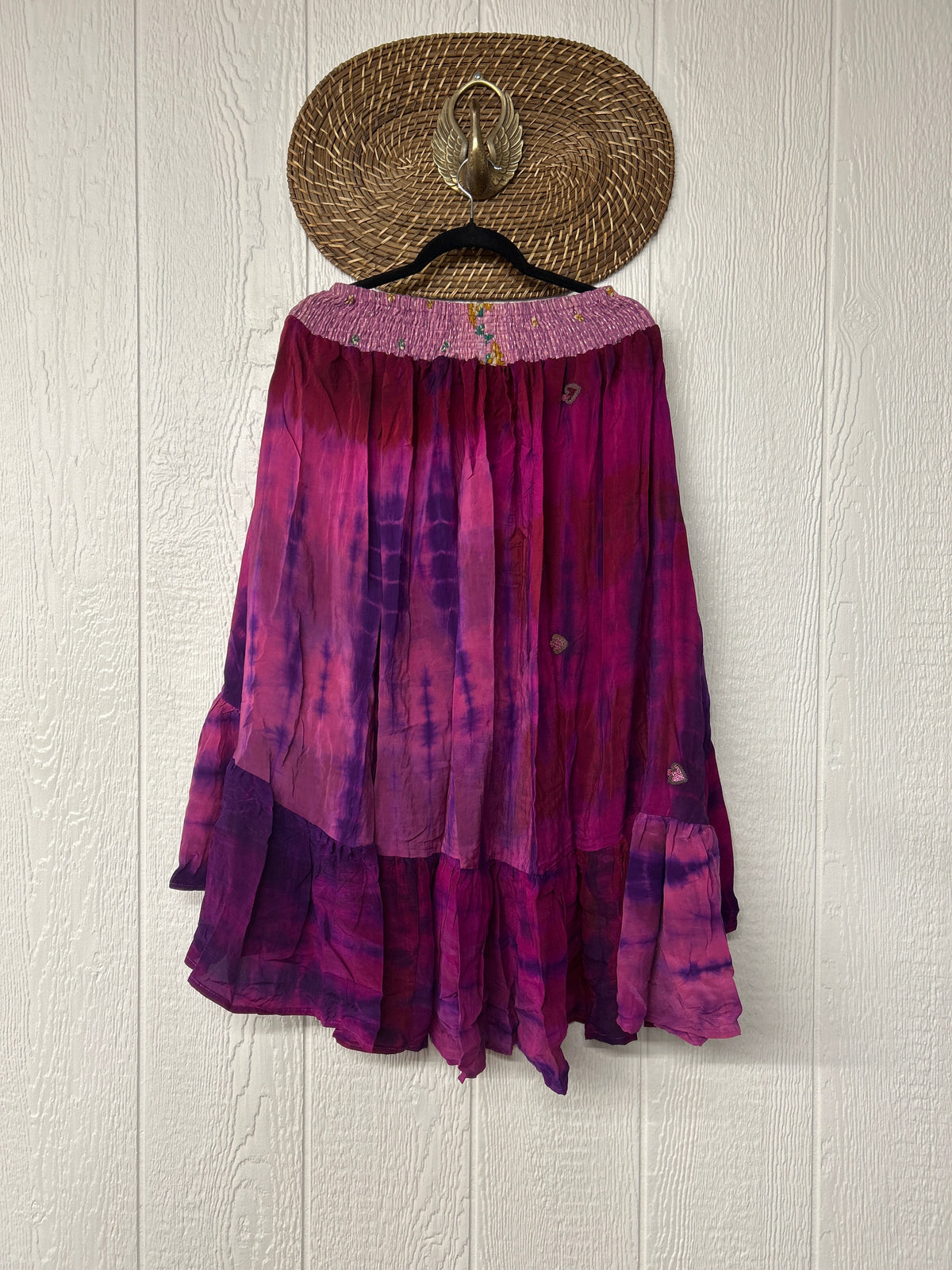 Crepe Sari Dahlia Skirt 1026 089