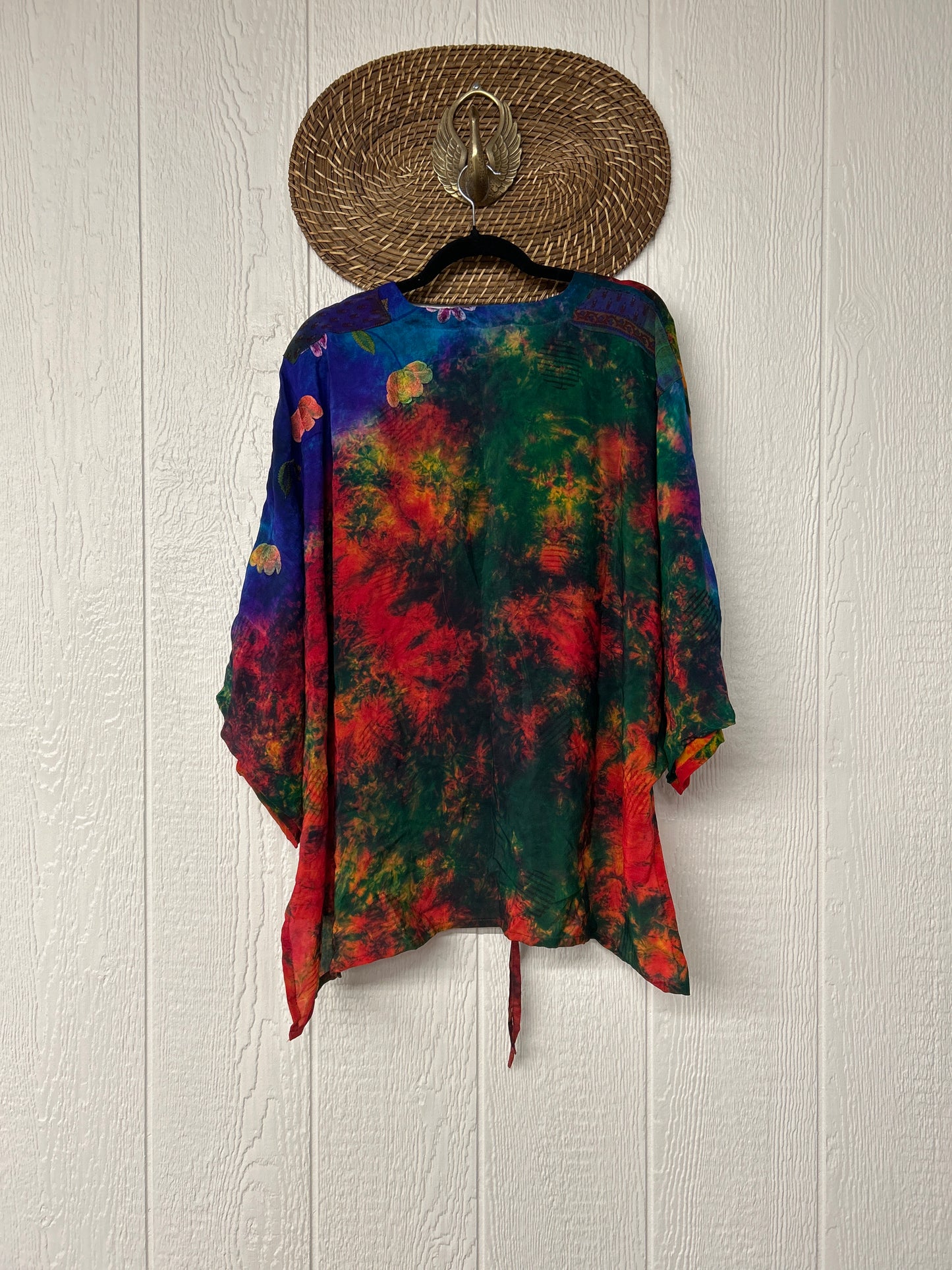 Crepe Sari Hi Lo Butterfly Top 0726 142