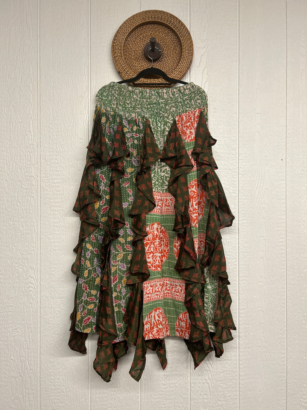 Pareo Kantha Willow Maxi Skirt 0826 070