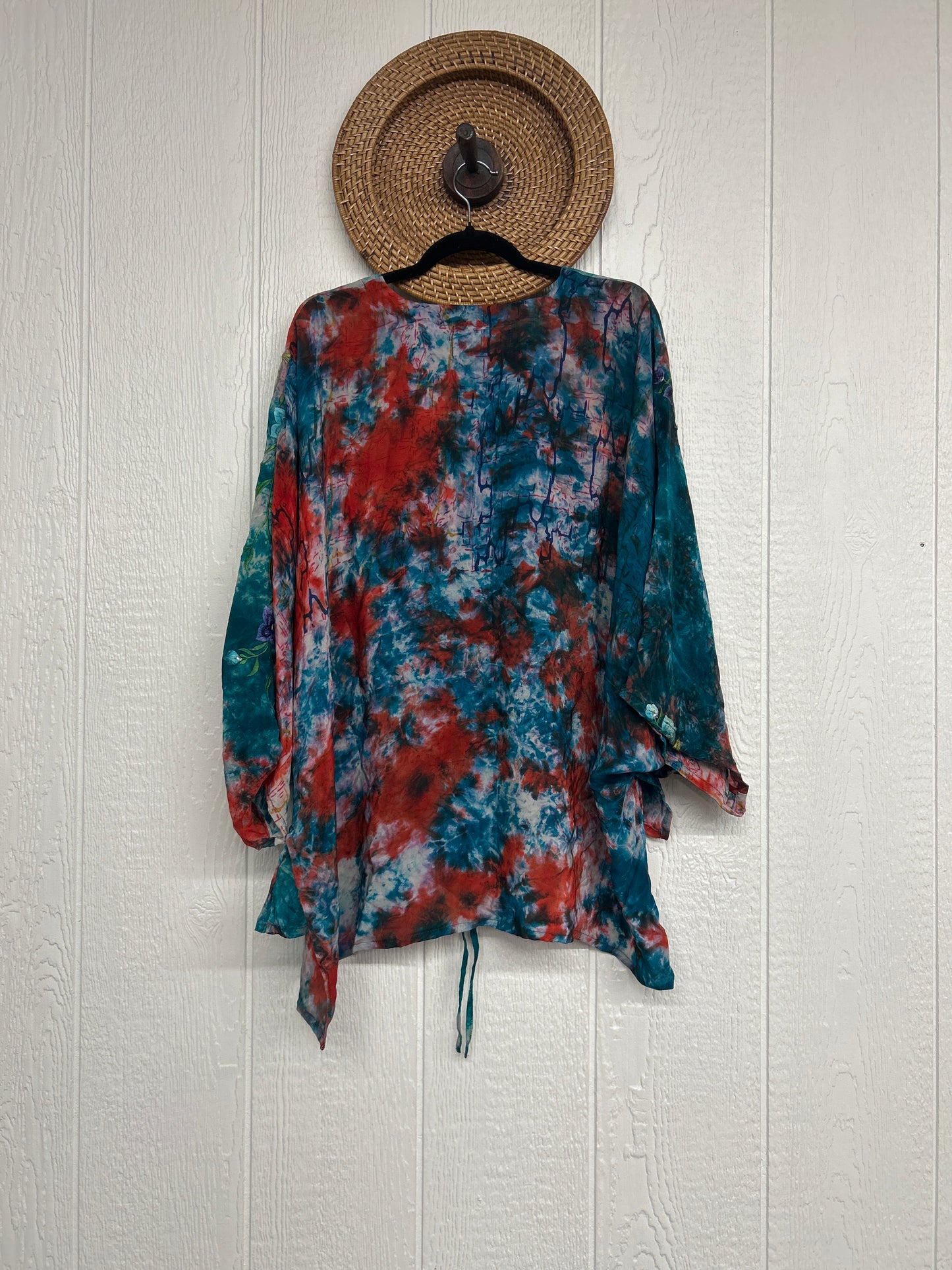 Crepe Sari Hi Lo Butterfly Top 0726 123