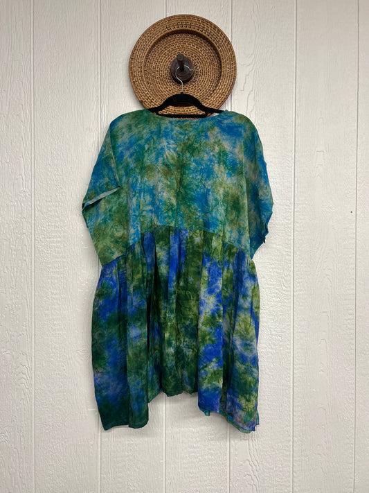 Crepe Sari Daydreamer Button Down Mini 0426 157