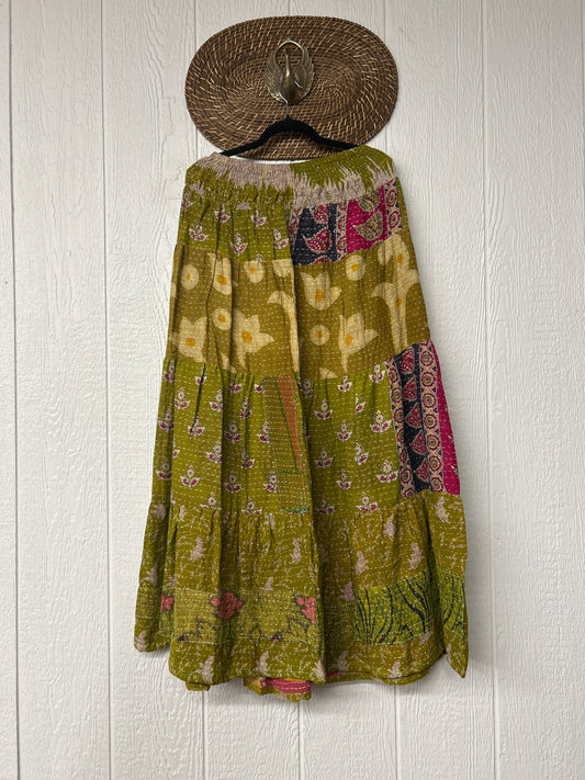 Pareo Kantha Lotus Maxi Skirt 0826 212