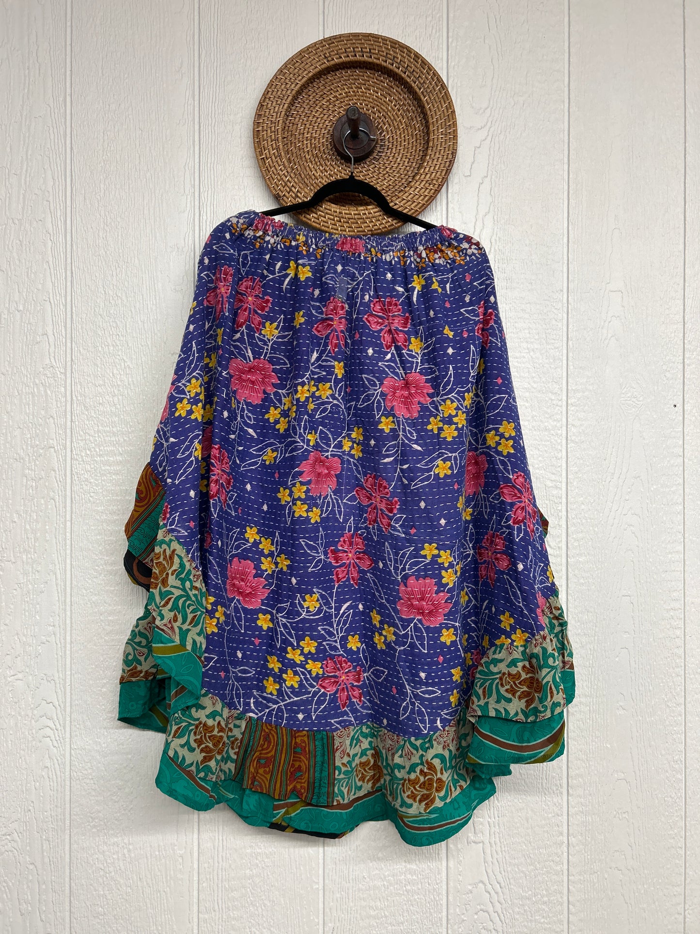 Pareo Kantha Wild Rose Skirt 0426 145