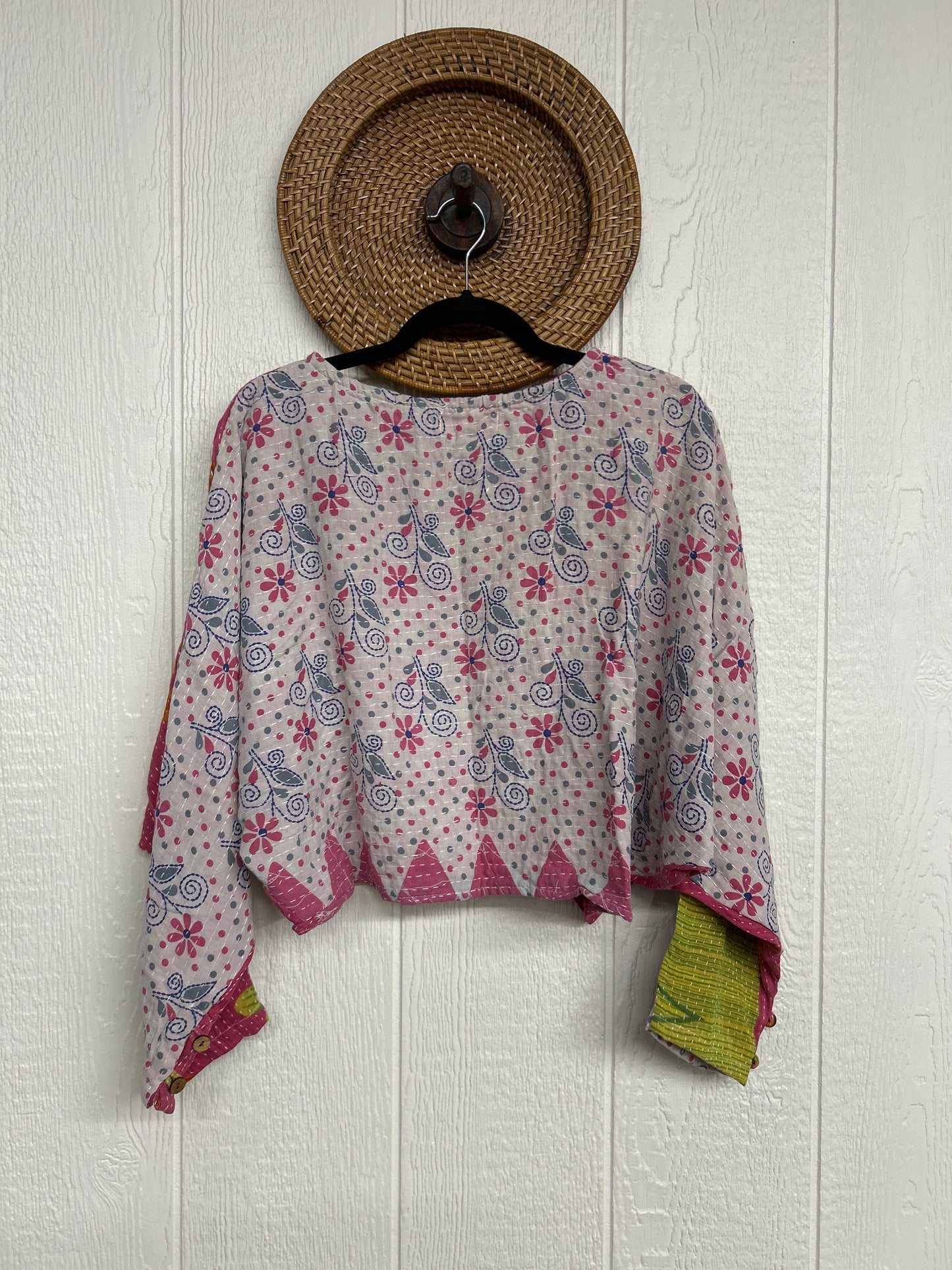 Pareo Kantha In Bloom Cropped Pullover 0326 063