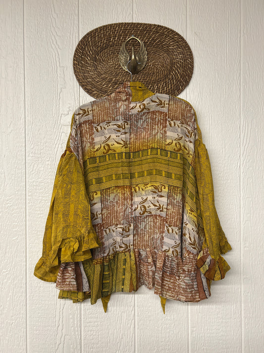 Crepe Sari Wild Rose Top 1225 172