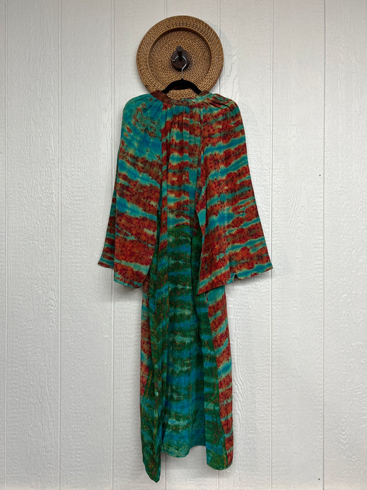 Crepe Sari Woodstock Duster Dress 0226 181