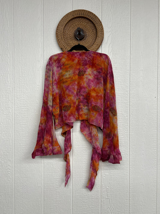 Crepe Sari Zeppelin Crop Shrug 0426 106