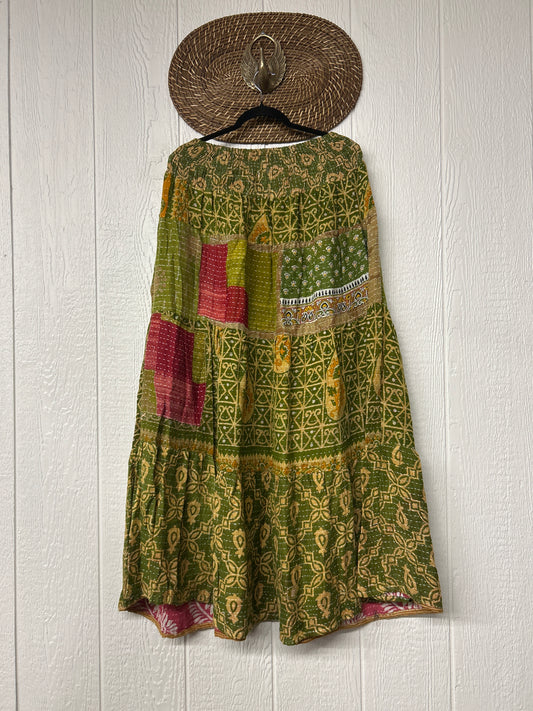 Pareo Kantha Lotus Maxi Skirt 0826 132