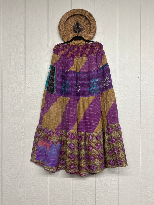 Pareo Kantha Lotus Maxi Skirt 0826 023