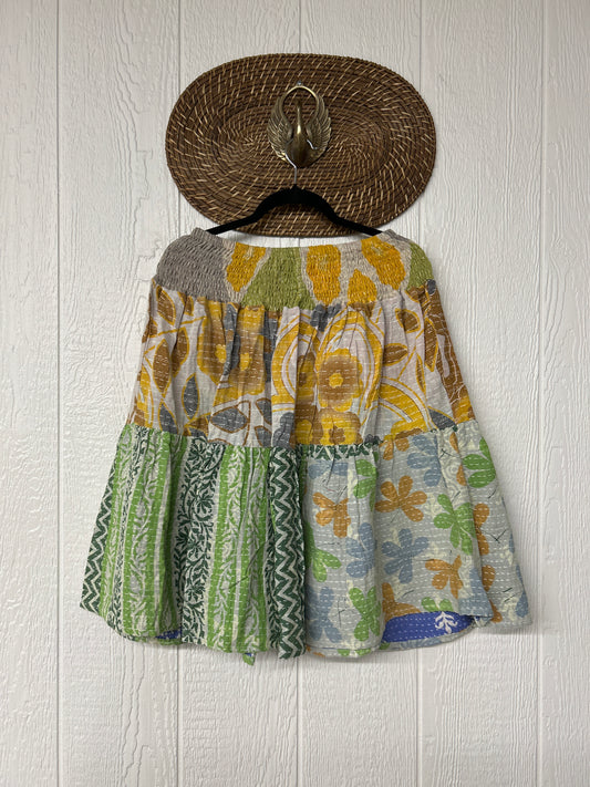 Pareo Kantha Meadow Skirt 0826 235