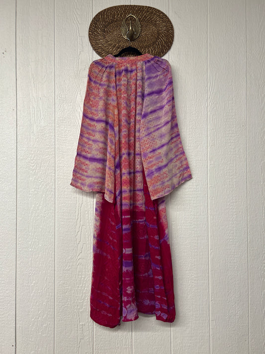 Crepe Sari Woodstock Duster Dress 0226 003