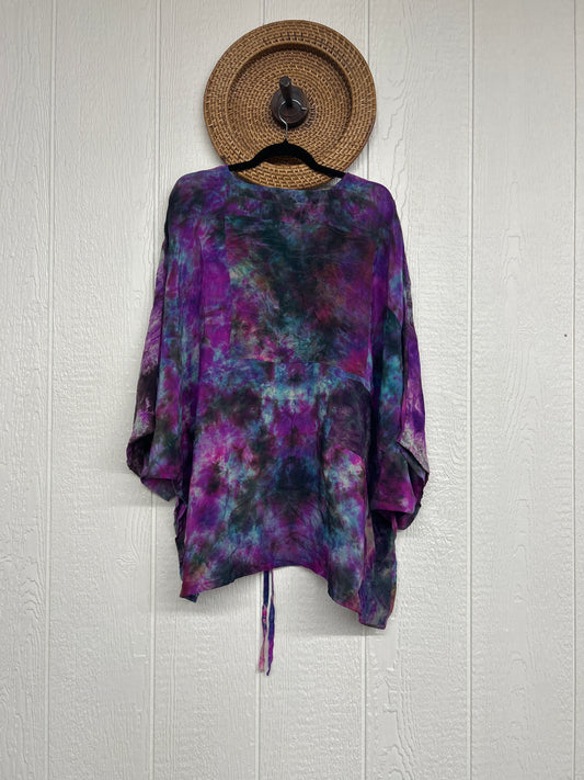 Crepe Sari Hi Lo Butterfly Top 0726 014