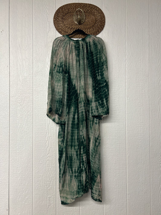 Crepe Sari Woodstock Duster Dress 0226 037