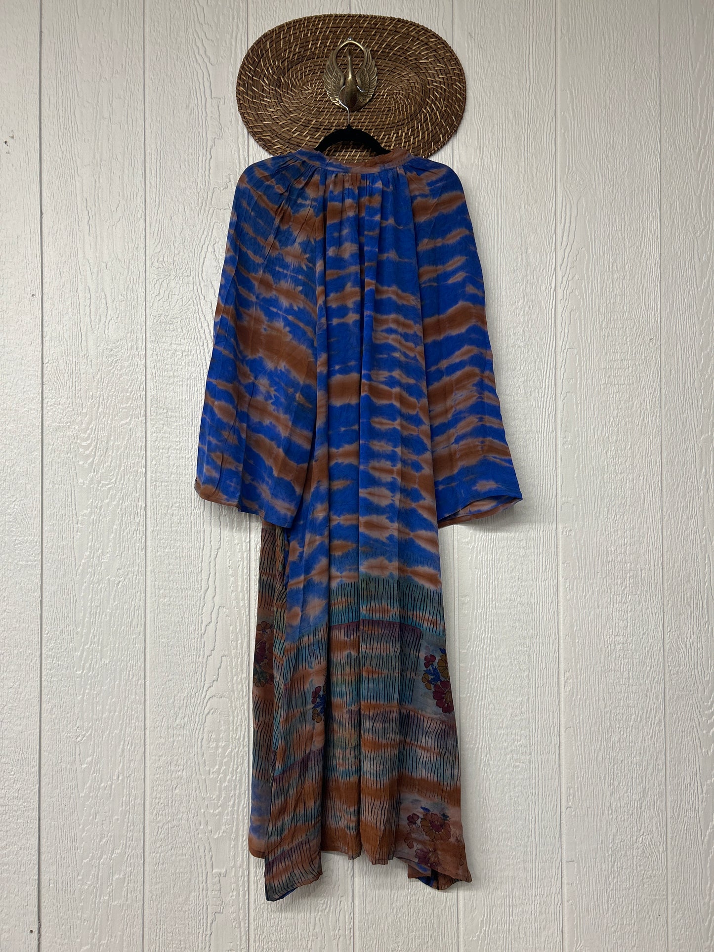 Crepe Sari Woodstock Duster Dress 0226 048