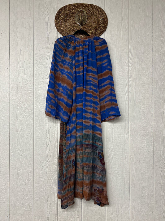 Crepe Sari Woodstock Duster Dress 0226 048