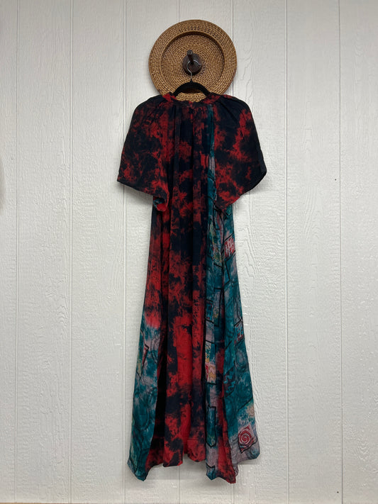 RETAIL Crepe Sari Summer Woodstock Duster 0626 064