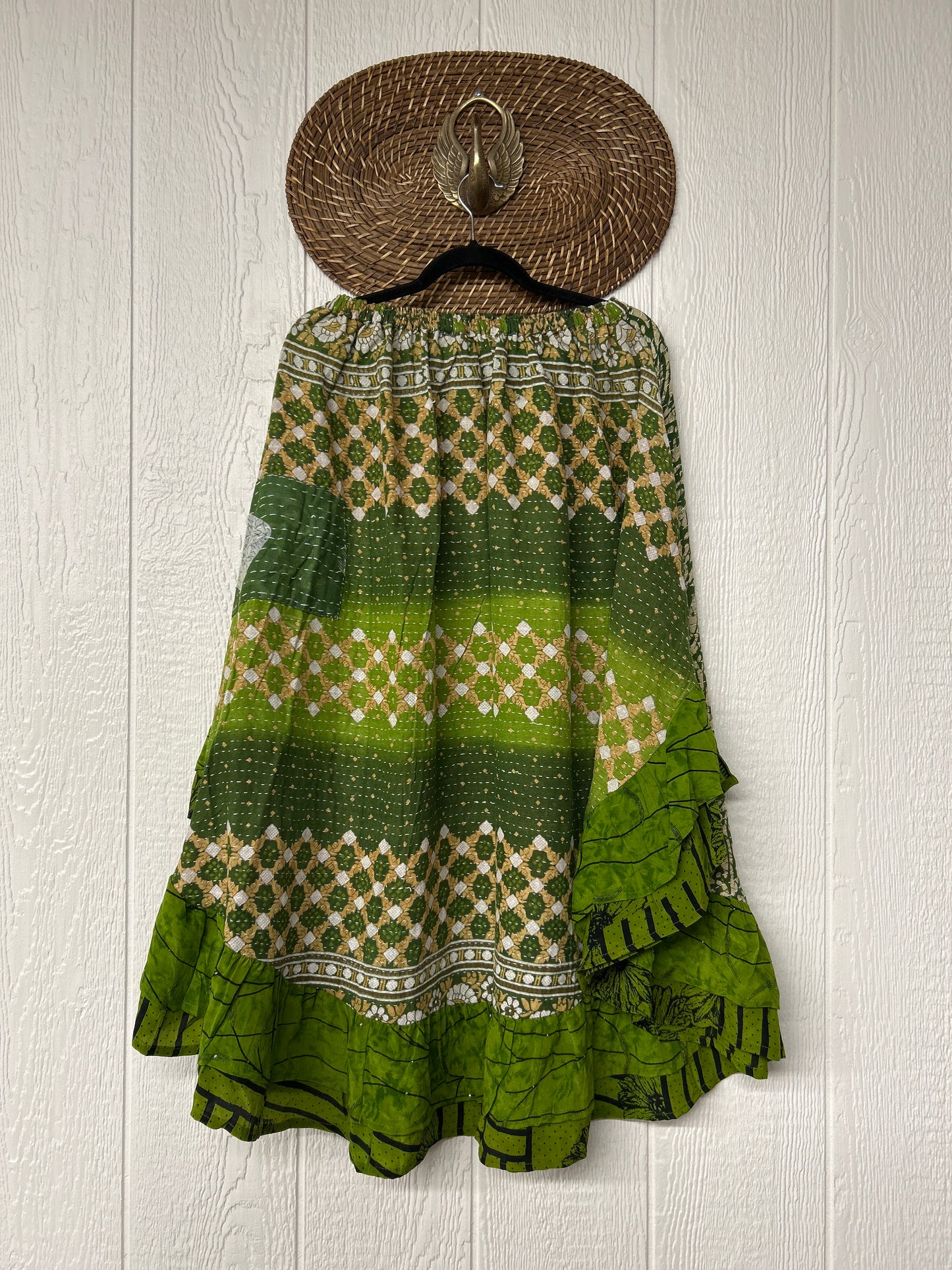 Pareo Kantha Wild Rose Skirt 0426 072