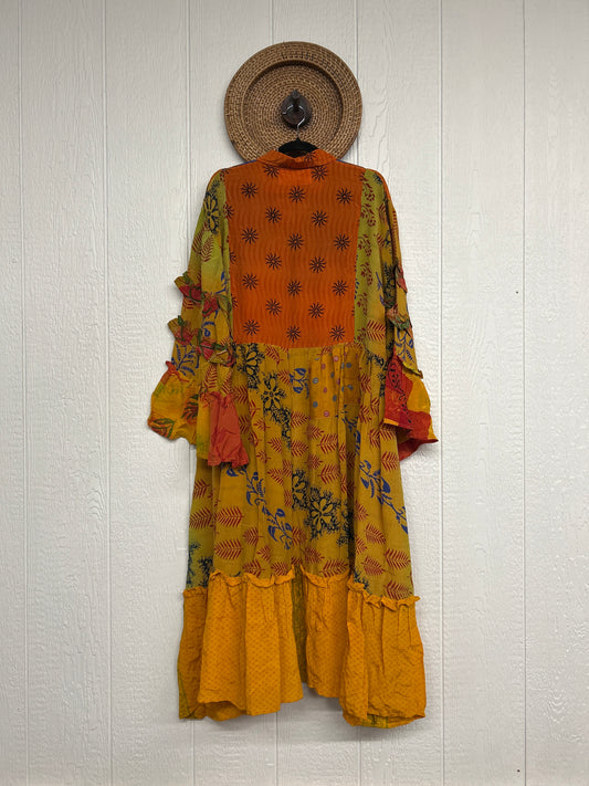 Crepe Sari Rhiannon Duster Dress 0226 189