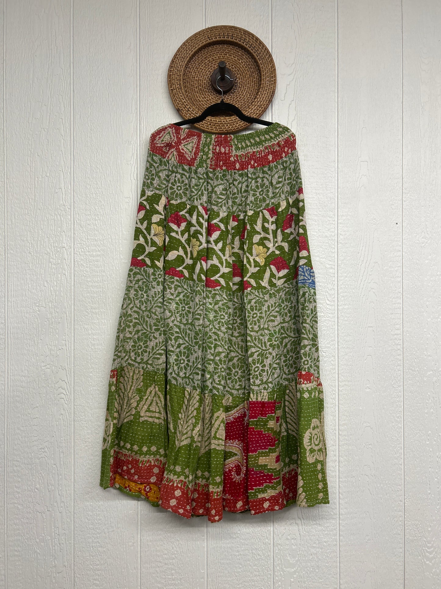 Pareo Kantha Lotus Maxi Skirt 0826 088